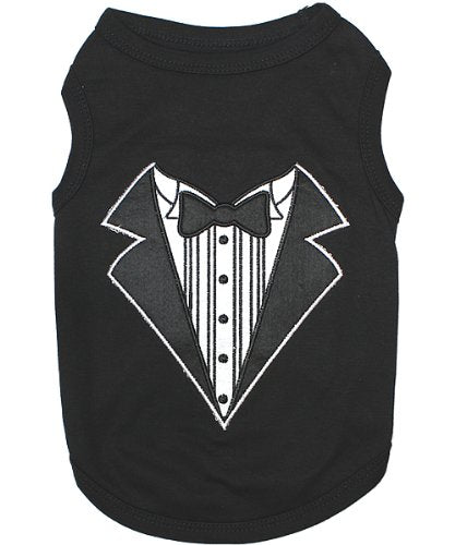 Parisian Pet Tuxedo Dog T-Shirt, Small
