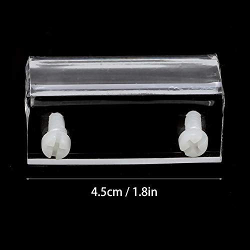 Hffheer 4Pcs Aquarium Lid Clips Acrylic Fish Cover Clip Glass Cover Holder Aquarium Fish Cover Support Clamp Accessory