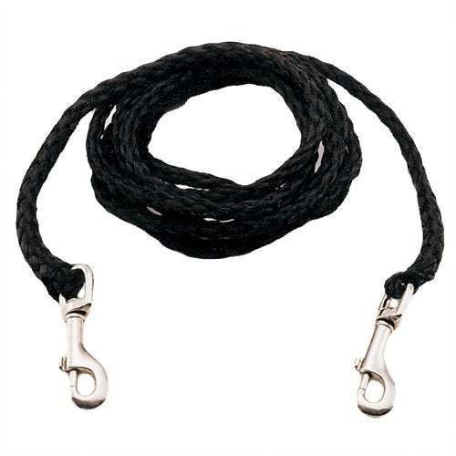 Coastal Pet Products #35510 5/32 Inch X 10 Foot Long Black Poly Tie Out - Petite Dogs