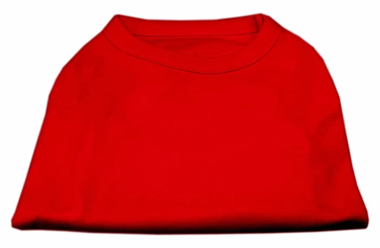 Pet Dog & Cat Shirt Blank, Plain Red Med (6-10 lbs)