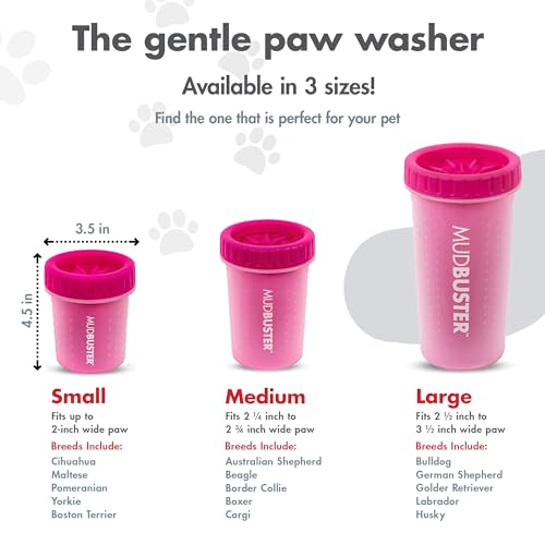 Dexas Dog Paw Cleaner, Small, Pink, Dog Accessories And Pet Supplies