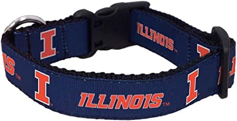 College Dog Collar (X-Small, Illinois)