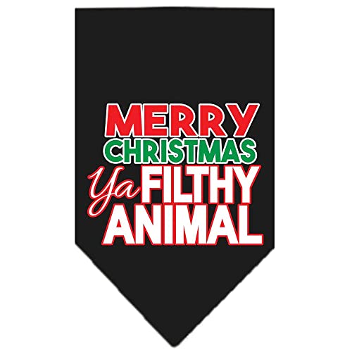 Mirage Pet Products 66-161 SMBR Ya Filthy Animal Screen Cocoa Print Bandana, Small