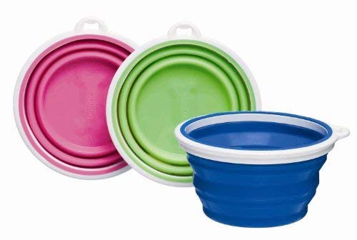 Bamboo Bamboo Silicone Pop-Up Travel Bowl, 1-Cup, Colors Vary