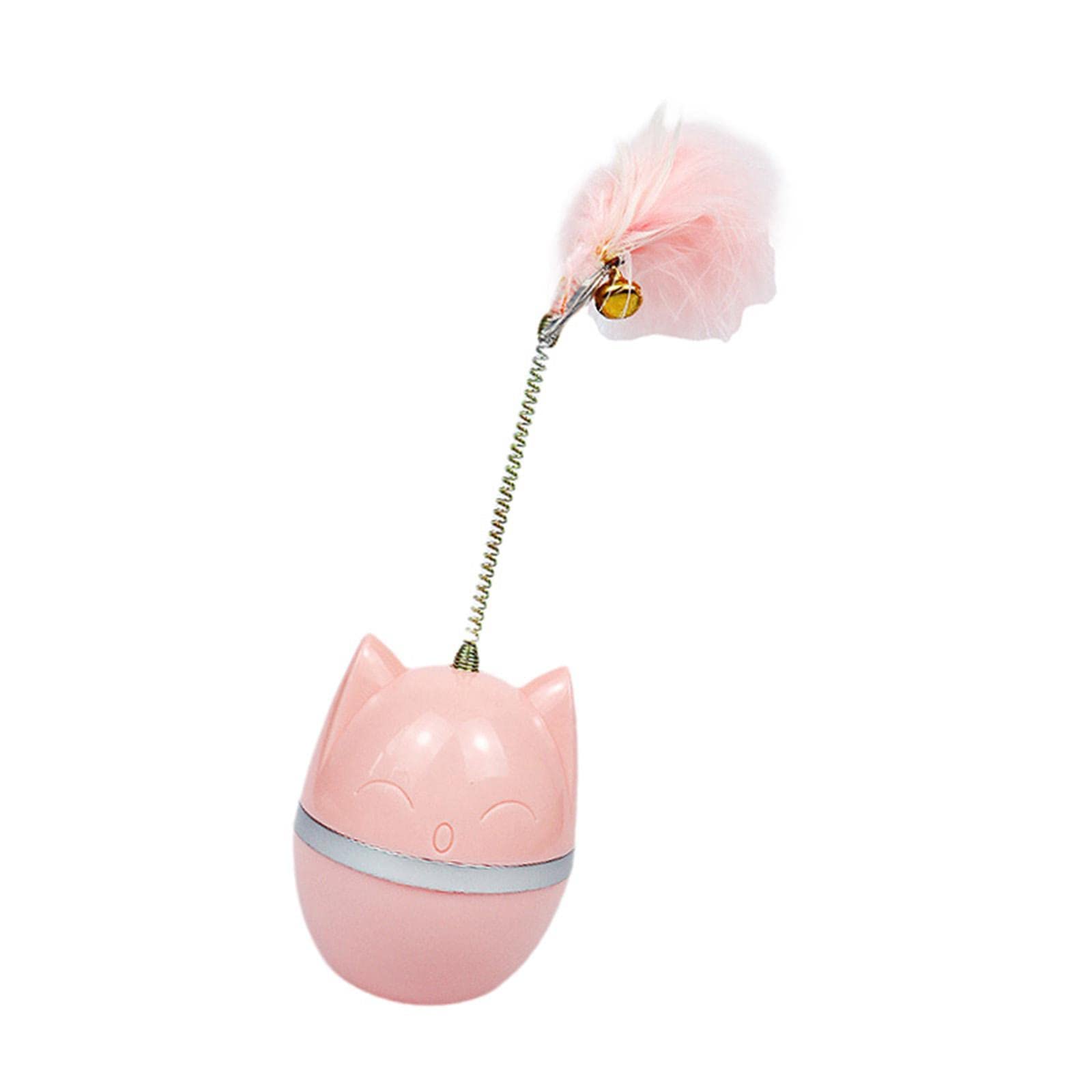 Ecomistiq Fun Interactive Cat Toys Teaser Decor For Cats Kitten Pink| Toys| Supplies |Pet
