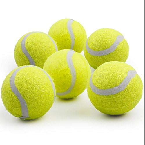 All For Paws Dog Tennis Balls For Dogs, Great For Mini Ball Launcher, 6 Pack 2 Inch Tennis Balls