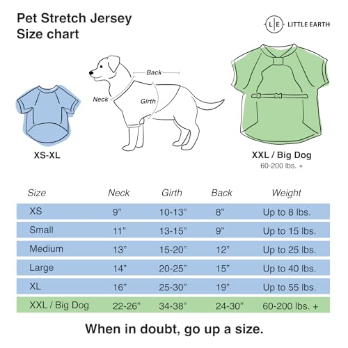 Littlearth Nfl San Francisco 49Ers Stretch Pet Jersey For Large Dogs, Team Color, Big Dog