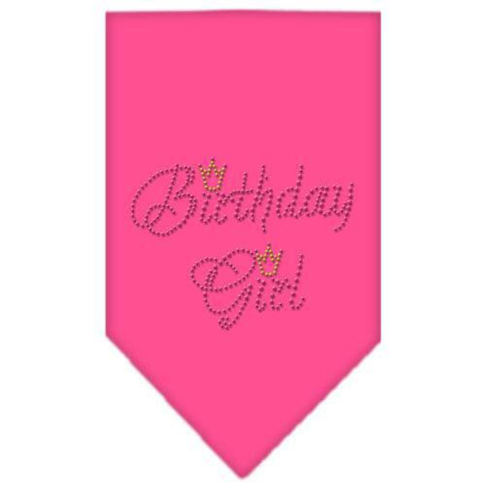 Mirage Pet Products Birthday Girl Rhinestone Bandana, Small, Cocoa