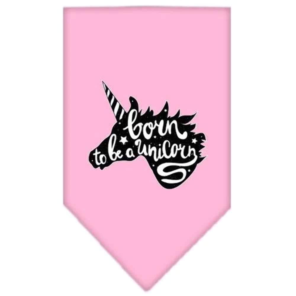 Mirage Pet Product Born to be a Unicorn Screen Print Bandana Orange Large