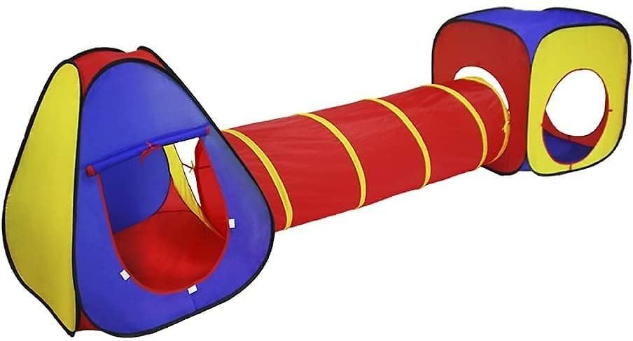 Tunnel And Pop Up Ball Pit Tent With 50 Balls For Your Dog, Pig, Or Other Small Pet