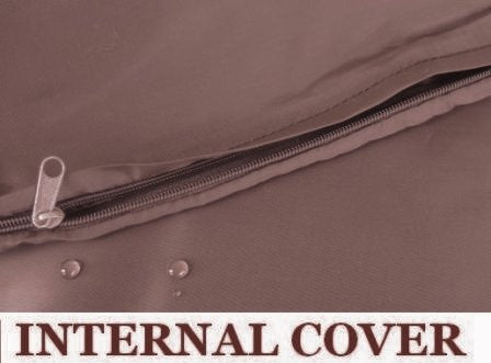 Dogbed4Less 1 Pack Internal Duvet Case Waterproof Zipper Dog Bed Cover For Jumbo/Xxxl Large 55'X47'X4' Memory Foam Pad Pet Bed - 59'X51' Flat