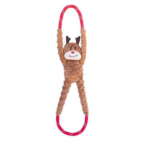 Zippypaws Animal World Ropetugz Reindeer Zp679 Dog Toy