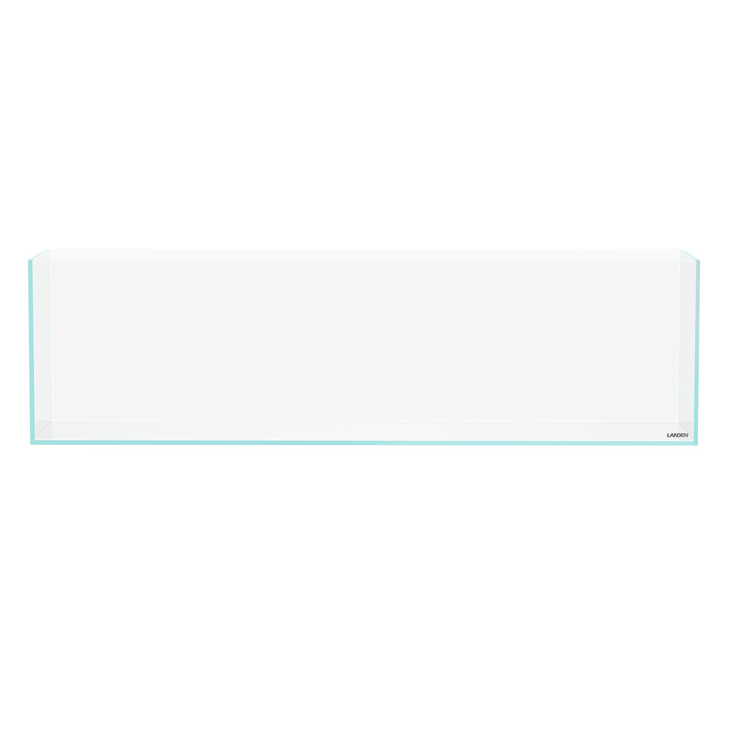 LANDEN 90L 10.8 Gal Rimless Low Iron Aquarium Long Fish Tank, Bookshelf Aquarium, W35.4  D7.87  H9.84 in(90x20x25cm) 6mm Thickne