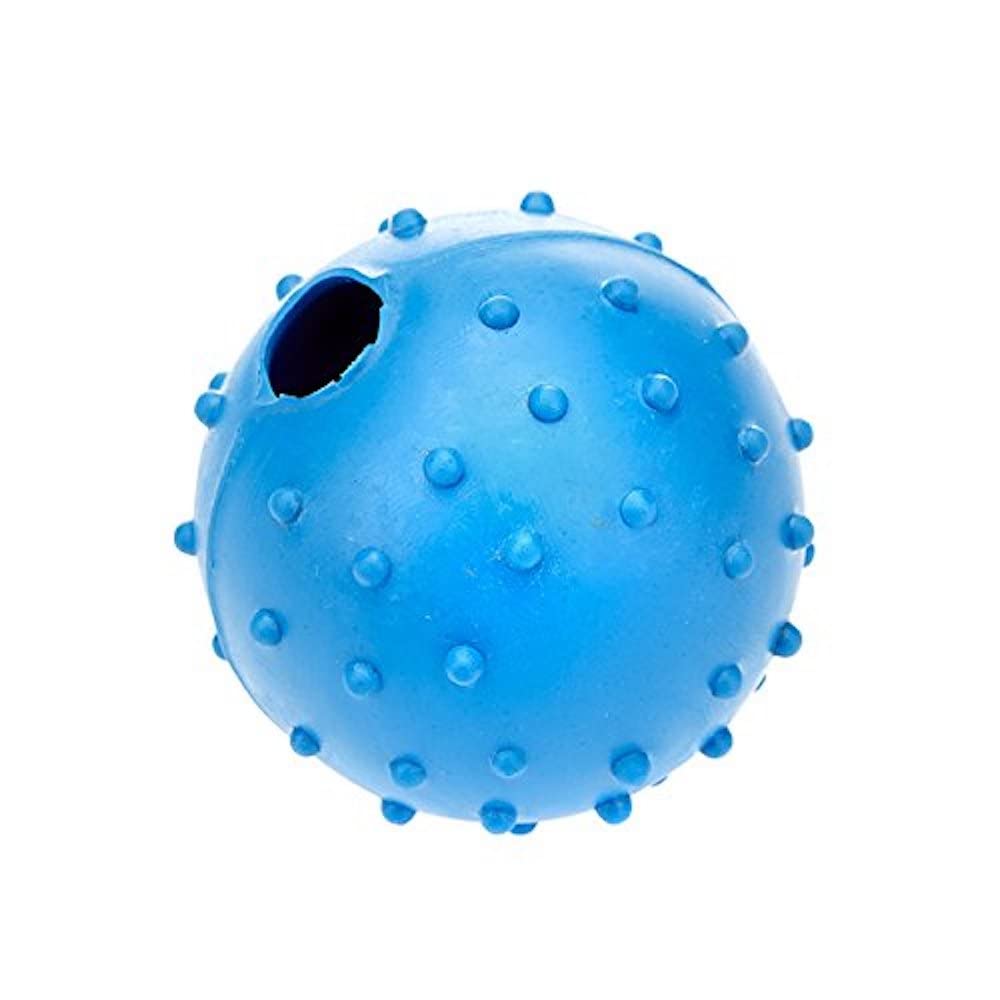 CLASSIC Pet Products Rubber Pimple Ball with Bell, 40 mm, Blue