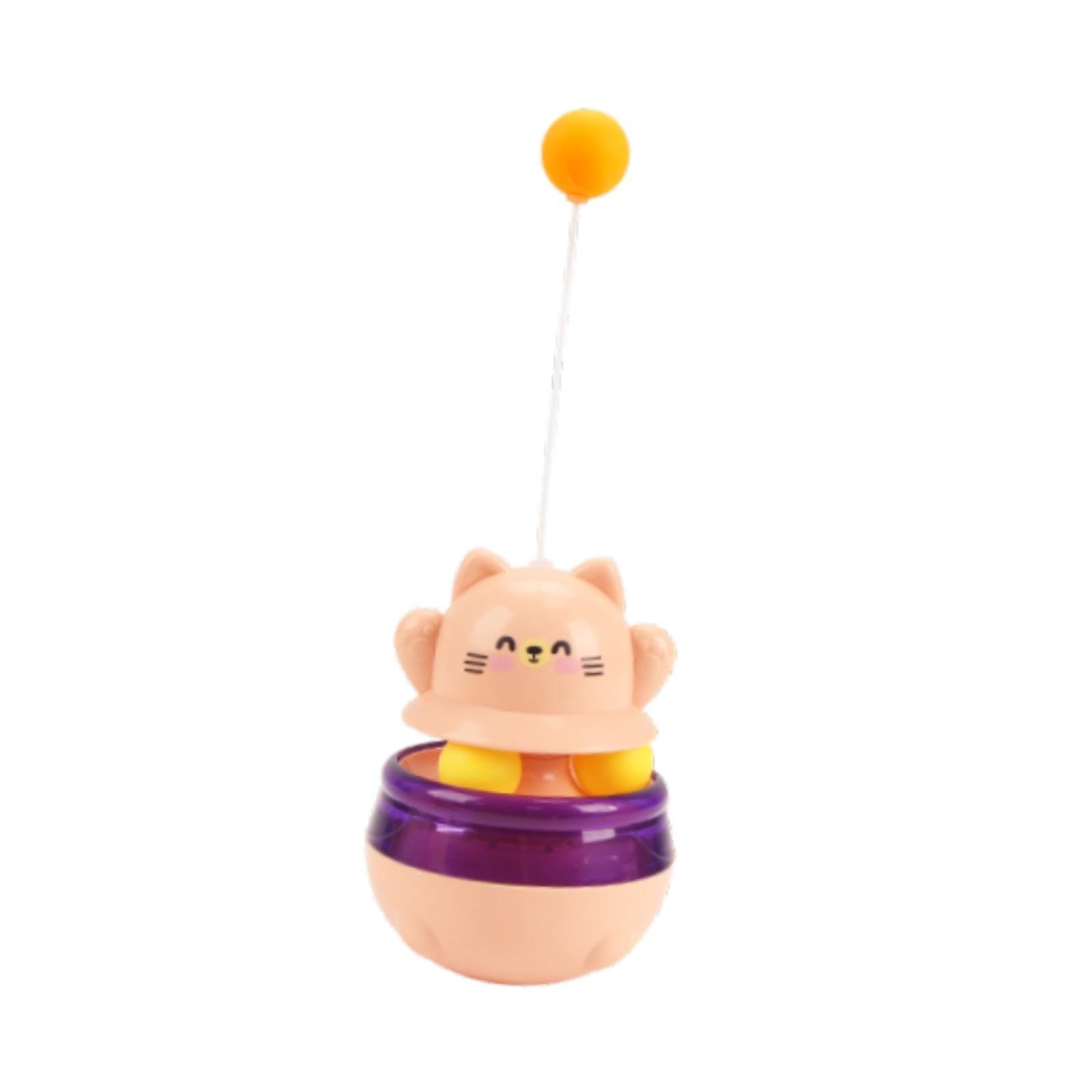 Enakshi Tumbler Cat Treat Ball Enrichment Toys Interactive For Kitty Indoor Cats Dog Pink|Pet Supplies | Cat Supplies | Toys