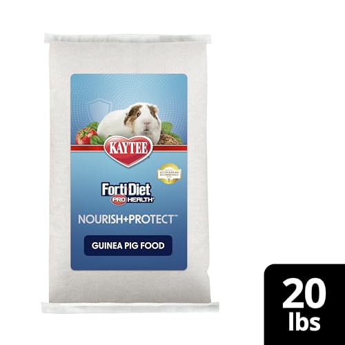 Kaytee Forti-Diet Pro Health Nourish+Protect Guinea Pig Food, Comprehensive Nutrition Backed by Science, Digestive Health, Immun