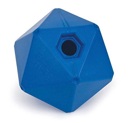 Shires Horse Pony Equine Ball Feeder Stable Toy Treat 9'' Ball Blue