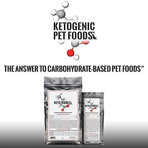 Ketogenic Pet Foods - Keto-Kibble - High Protein, Low Carb, Starch Free, Grain Free Dog & Cat Food - 8 lb