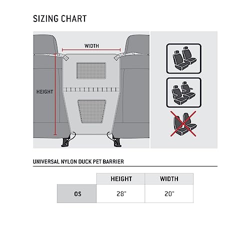 Carhartt Universal Nylon Duck Pet Barrier, Durable Pet Barrier With Rain Defender Durable Water Repellent, Carhartt Brown