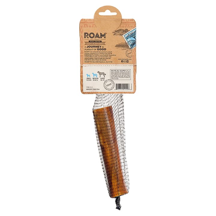 Roam Pet Treats Cape Ostrich Smoked Marrow Bone for Dogs- Large