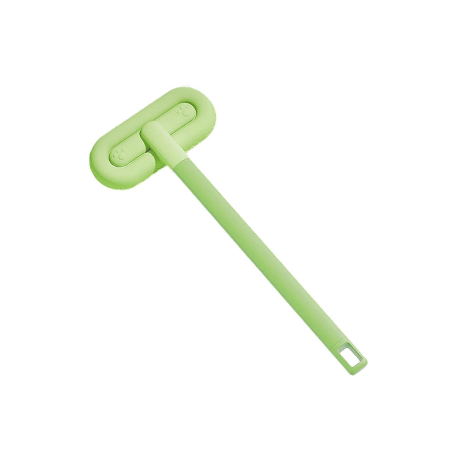 TRENDIVIBE Pet Hair Removal Brush Reusable Pet Hair Remover for Carpet Bed Sheets Couch Green