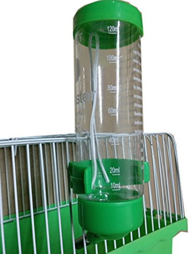 Hypeety Hamster Water Bottle 125ML - No Drip Guinea Pig & Small Animal Feeder, Random Color, Ideal for Syrian & Dwarf Hamsters, Gerbils