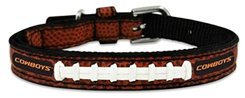 Ncaa Oklahoma State Cowboys Classic Leather Football Collar, Small