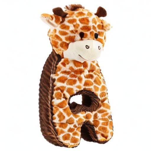 Charming Pet Cuddle Tugs Giraffe Plush Squeaky Dog Toy