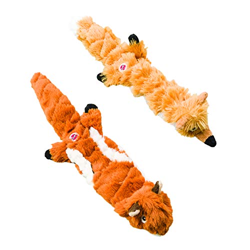 Spot Ethical Pets Fox Mini Skinneeez Extreme Stuffingless Quilted Dog Toy, 14'', Multicolor (54216)