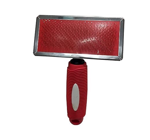 Pets Empire Self Cleaning Pet Grooming Brush For Dogs & Cats | Pets Brush With Stainless Steel Teeth | Suitable For Large Hair |