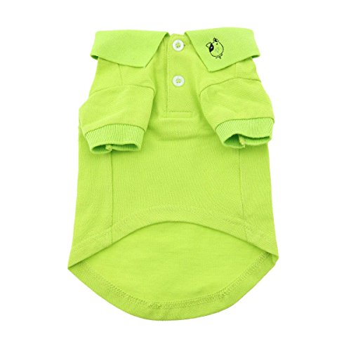 Doggie Design Solid Dog Polo Shirt (Green Flash, Xs)