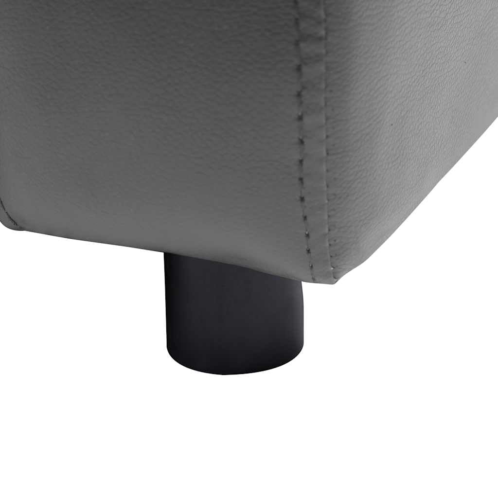 vidaXL Dog Sofa Gray 31.5x19.7x15.7 Faux Leather