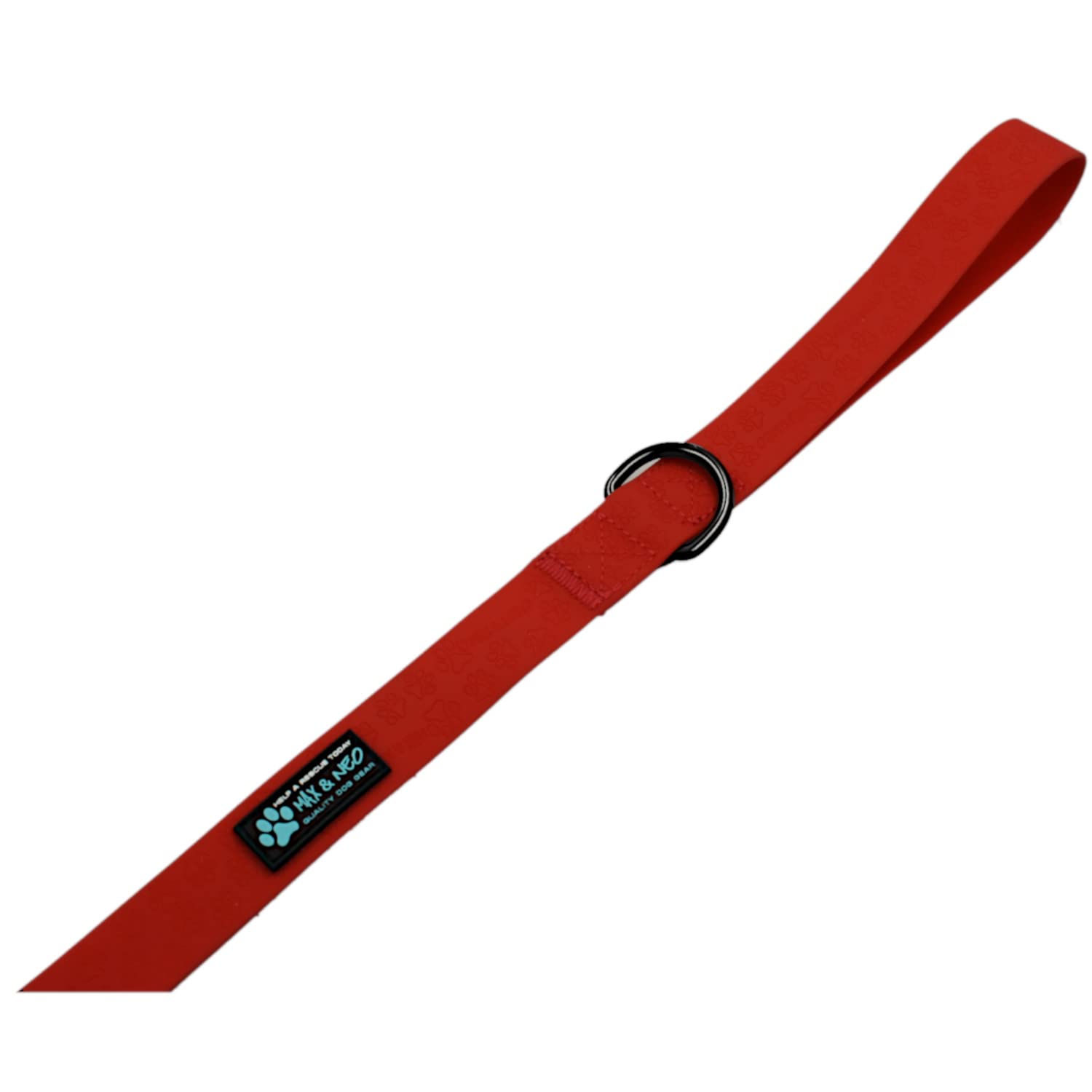Max And Neo Waterproof Dog Leash - We Donate A Leash To A Dog Rescue For Every Leash Sold (Red) 6 Ft X 1 Wide