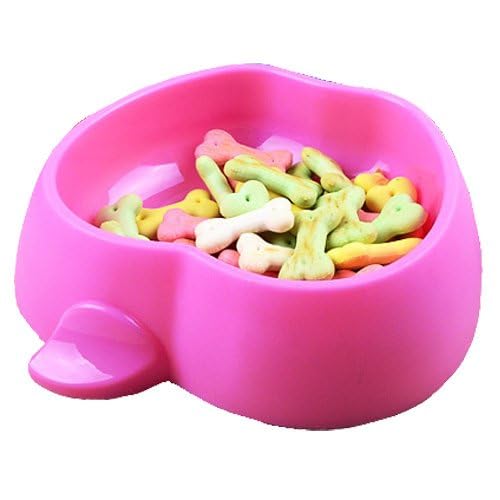 Sage Square Jumbo Size Food & Drinking Bowl Apple Shape For Safe Eating Of Dog/Cat/Puppy/Kitten & Other Pets (Pink)