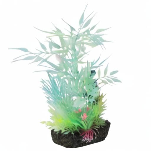 Penn-Plax Bamboo Leaf Glow Plant, Small