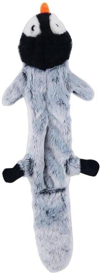 PetJoy Stuffing Free Squeaky Dog Toy | Soft Durable NoStuffing Chew Toy for Dogs & Puppies | Interactive Crinkle Penguin Pet To