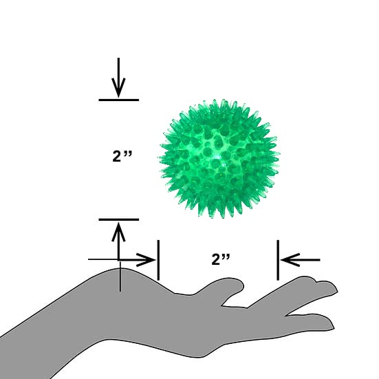 PetSport 2'' Gorilla Spiky Ball Floating Dog Toy - Small | Vanilla Scented Super Durable TPR Rubber | Ultra Light, Strong & Boun