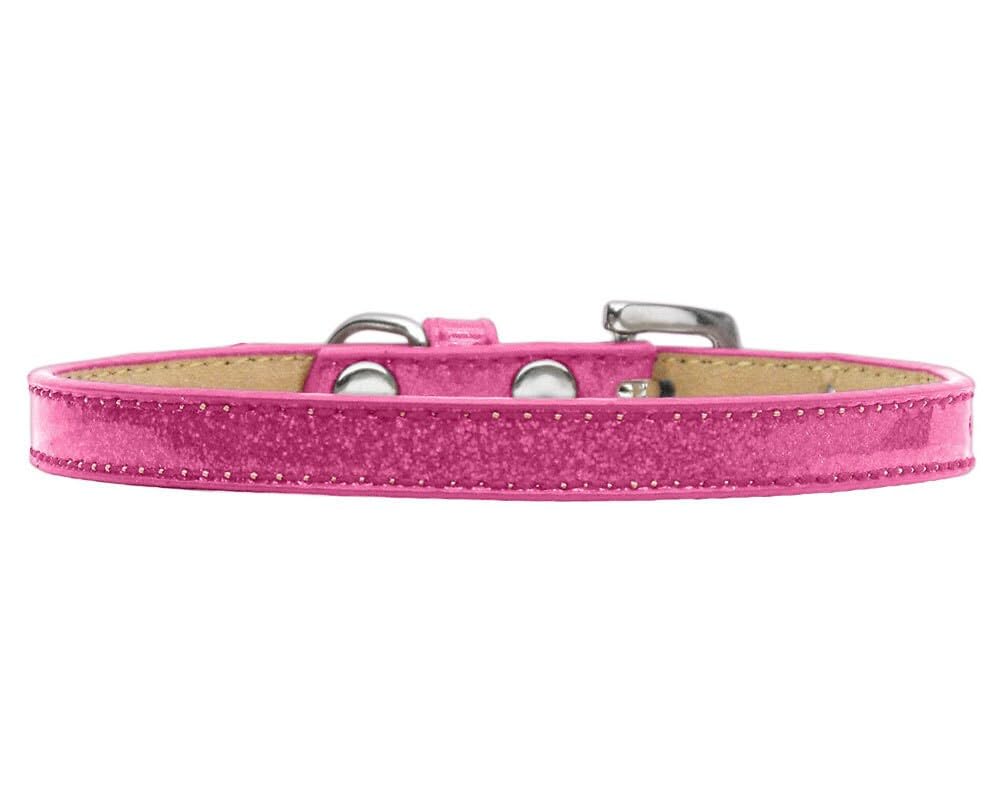 Mirage Pet Products Plain Ice Cream Dog Collar, Size 12, Pink