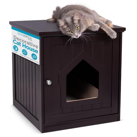 Internet'S Best Decorative Cat House & Side Table, Nightstand, Pet Crate, Hidden Litter Box Enclosure, Multi-Functional Kitty Fu