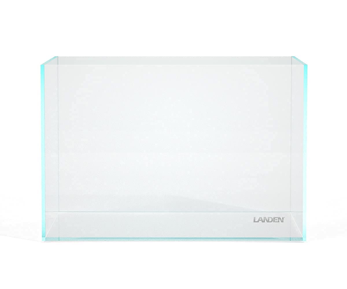 Landen 60P 23 Gallon Rimless Low Iron Aquarium Tank, W23.6  D15.7  H15.7 in(60x40x40cm) 8mm Thickness