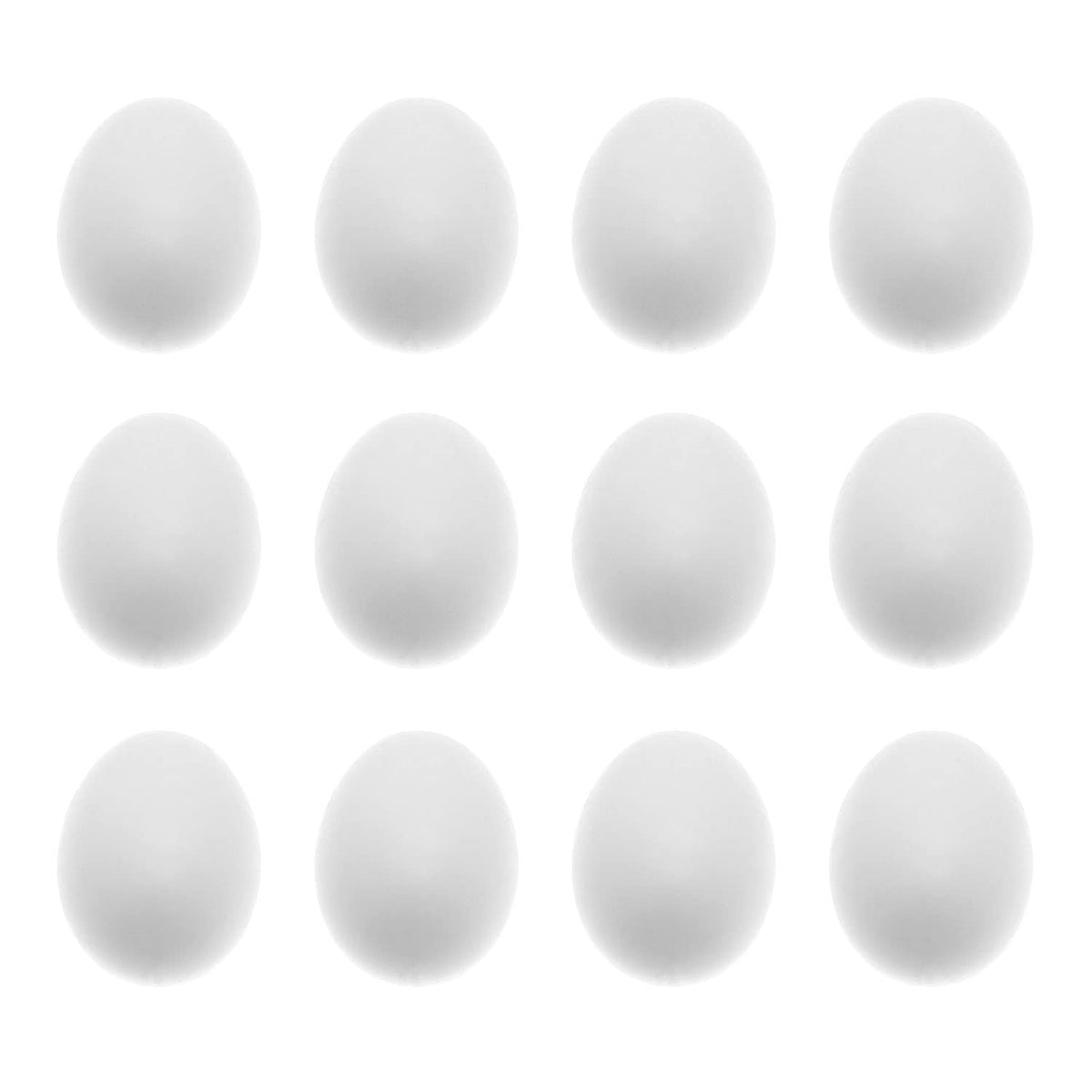 Maxmoral 12Pcs Fake Eggs Plastic False Pigeon Eggs For Hatch Breeding Supplies Solid Pigeon Fake Egg Pigeon Hatching Supplies