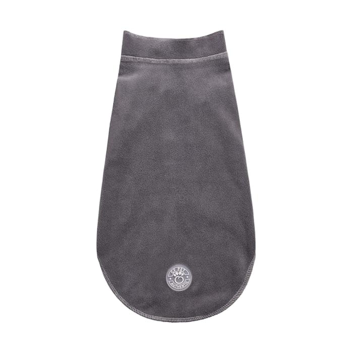 Gf Pet Gondola Base Layer For Dogs | Micro Polar Fleece Dog Bodysuit | Warm 4-Way Stretch Onesie | Full Body Coverage, Protection From Cold | Pajamas & Winterwear - Charcoal - 2X Large