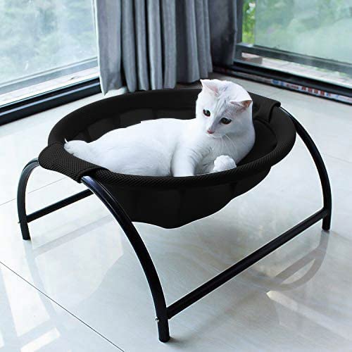 Junspow Cat Bed Dog Bed Pet Hammock Bed Free-Standing Cat Sleeping Cat Bed Cat Supplies Pet Supplies Whole Wash Stable Structure Detachable Excellent Breathability Easy Assembly Indoors Outdoors