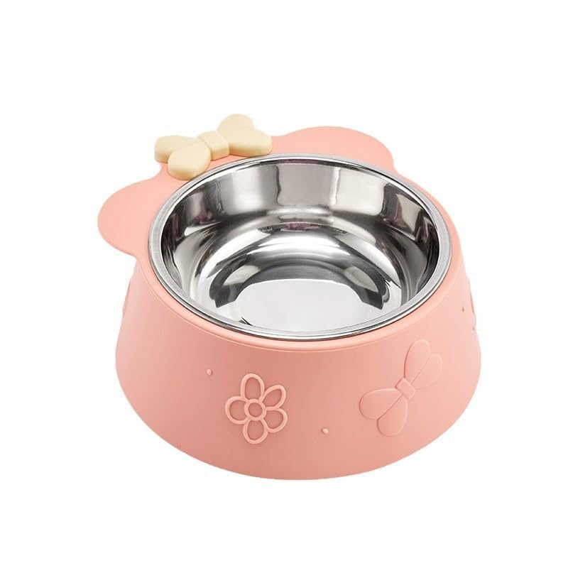 Fycan Colorful Cat Feeding Lightweight Plastic Dog Single Feeding Bowls, Durable NonSlip Kitten Food And Water Bowls  Durable