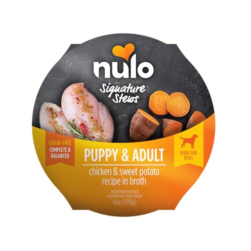 Nulo Signature Stew Chicken & Sweet Potato in Broth Wet Dog Food, 6 Ounce, Pack of 16