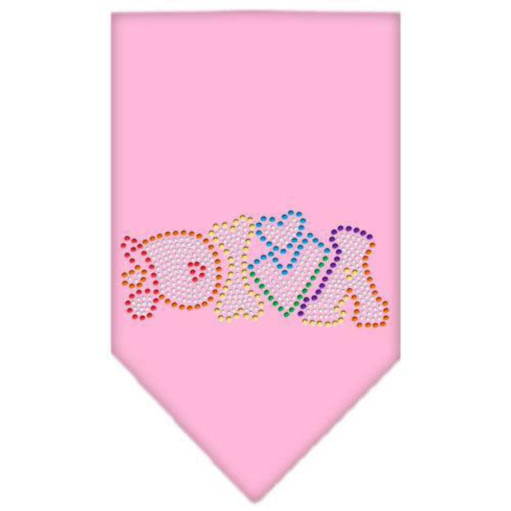 Mirage Pet Products 67-98 SMBR Technicolor Diva Rhinestone Cocoa Print Bandana, Small