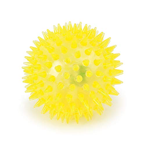Psk Pet Mart Natural Rubber Spiked Ball Dog Chew Toy, Puppy Teething Toy, 3 Inches.