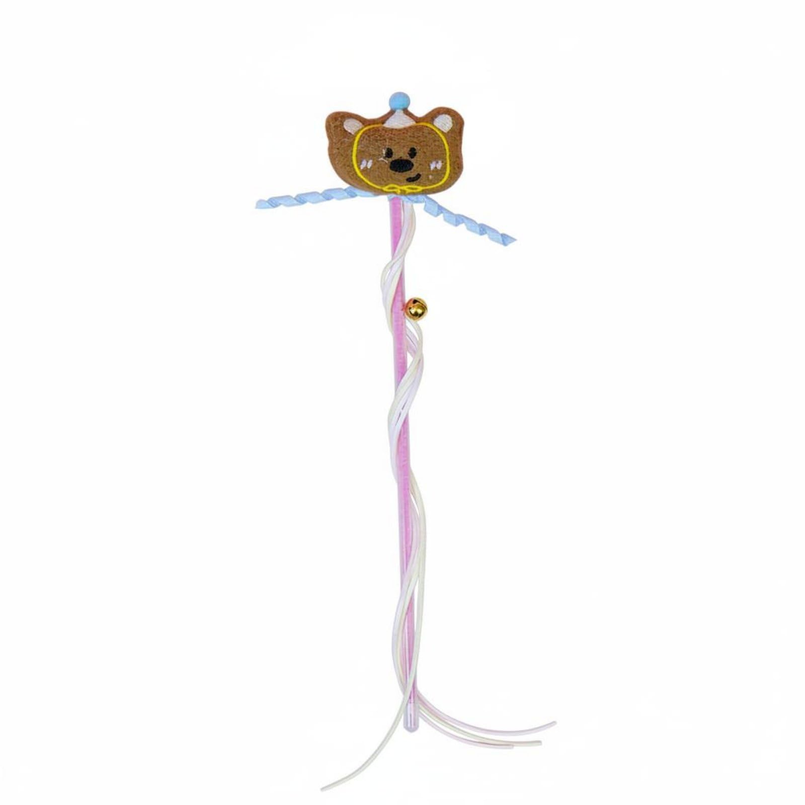 Pexorva Cat Teaser Stick With Jingler Tassel Cat Toy Stick Pet Supply Boredom Relief Promotes Healthy Exercise For Indoor Feline