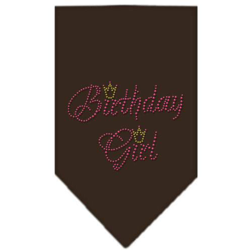 Mirage Pet Products Birthday Girl Rhinestone Bandana, Small, Black