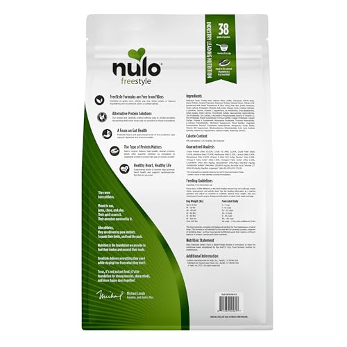 Nulo Freestyle All Breed Senior Dry Dog Food, Premium Grain-Free Dog Kibble with Healthy Digestive Aid BC30 Probiotic and Chondr